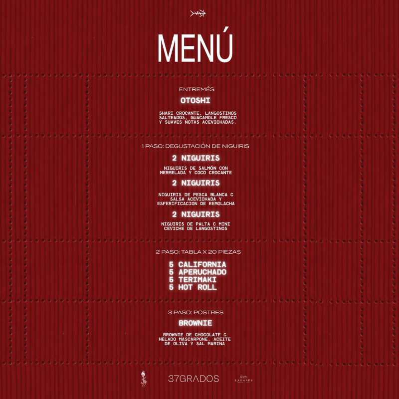 MENÚ X PASOS